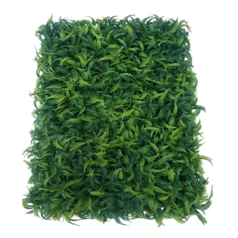 Placa Artificial Luckyflor Muro Jardim 40X60Cm Samambaia 6Un