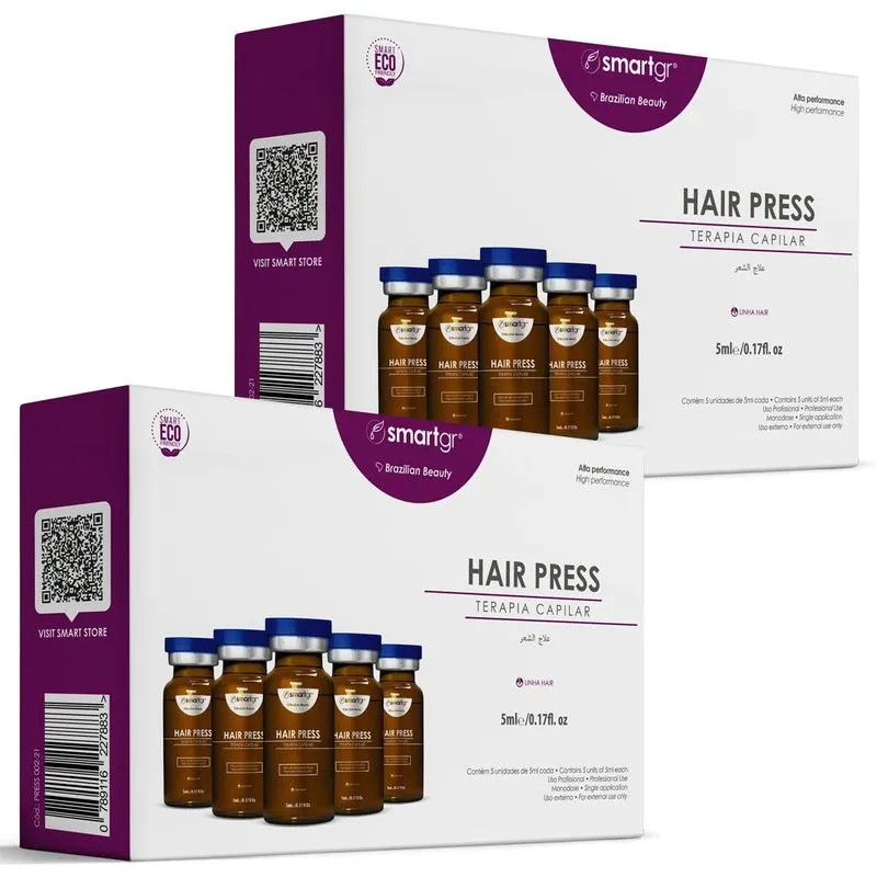 Fluido Hair Smart Gr Terapia Capilar 2 Caixas 5 Unidades 5ml