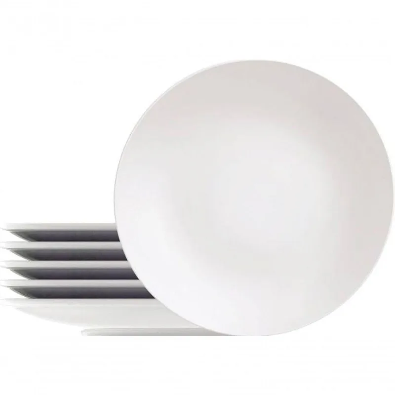 Conjunto 10 Pratos Raso Paula Barb Porcelana 28cm Tramontina