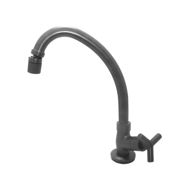 Torneira De Cozinha C55 3069 Giratória De Mesa Bancada Metal Preto Bognar