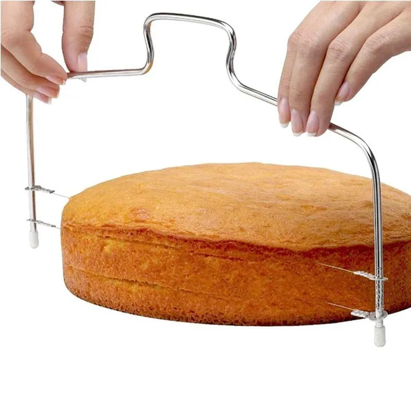 Cortador Nivelador Fatiador De Bolos Fios Duplo Confeitaria