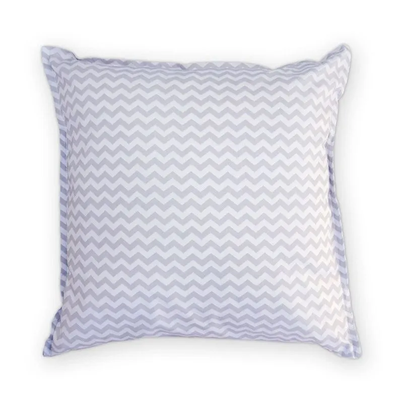 Capa de almofada VivaIN infantil chevron cinza zig zag