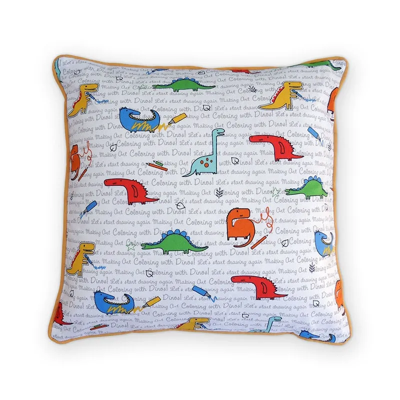 Capa de almofada VivaIN infantil dino colorido
