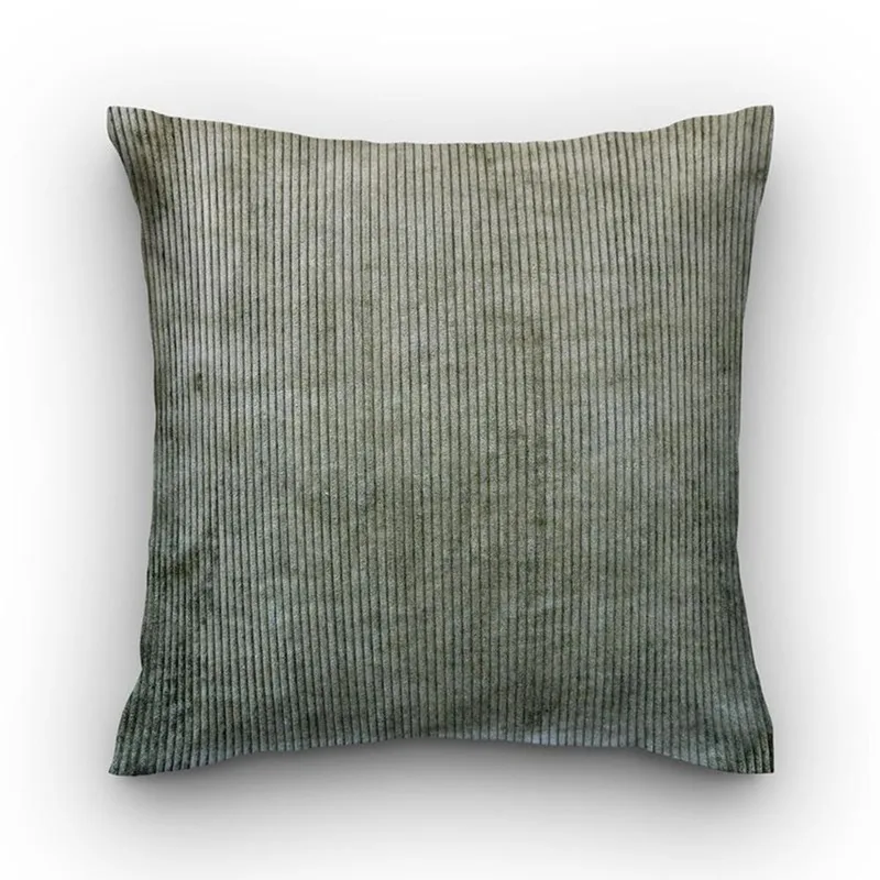Capa De Almofada Vivain Tecido Veludo Cotelê Verde Musgo