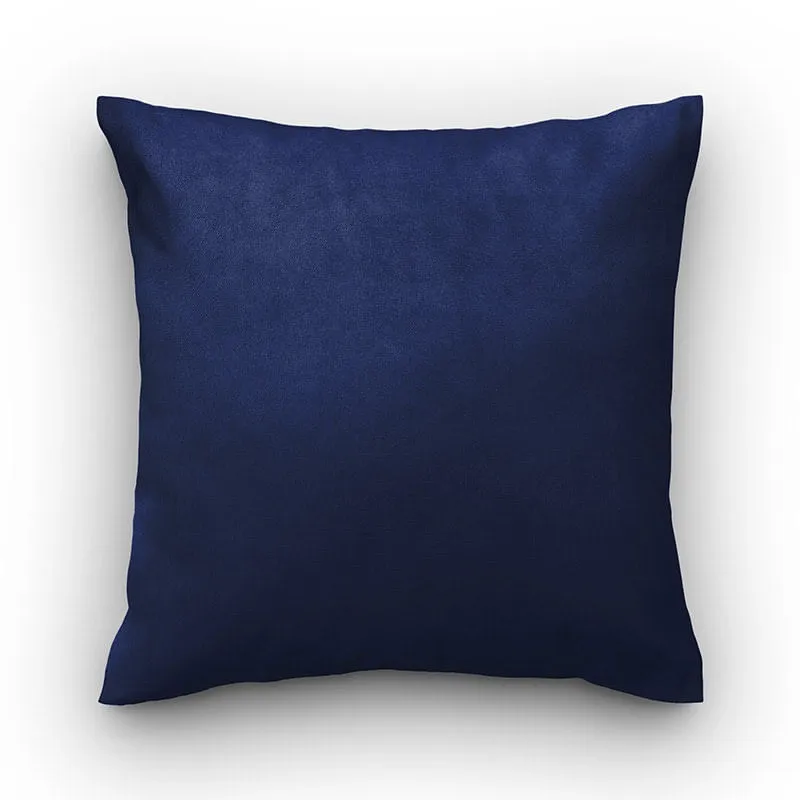 Capa de almofada VivaIN suede azul marinho