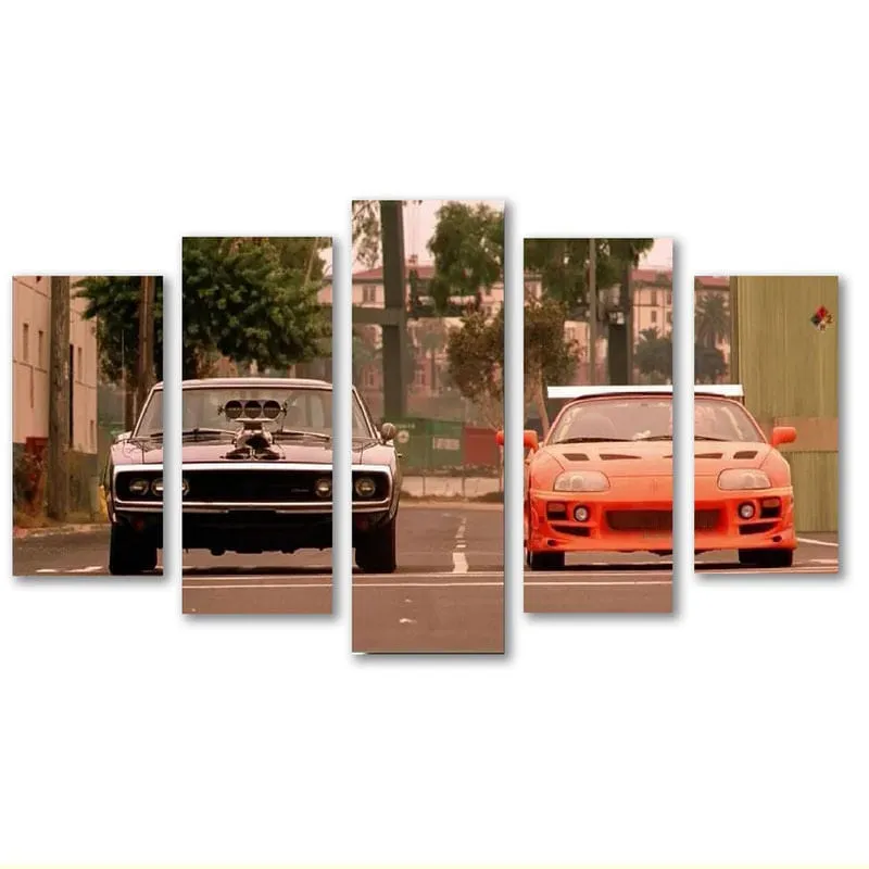 Quadro Decorativo Carro Do Velozes E Furiosos Varias Peças