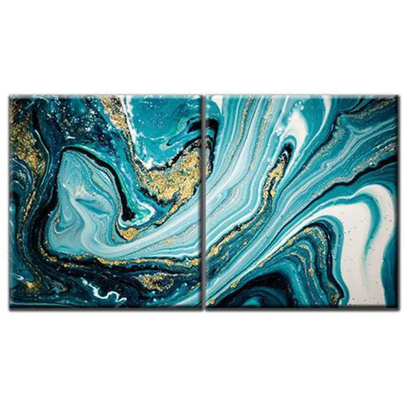 Quadro Decorativo Mármore Ônix Azul Abstrato Quadro Decorativo Mármore Ônix Azul Abstrato