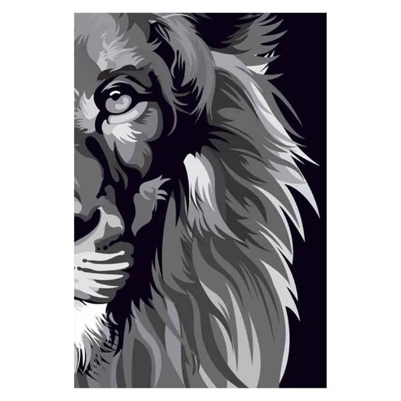 BÍBLIA NVT LION COLORS BLACK AND WHITE POP 960 - LETRA NORMAL