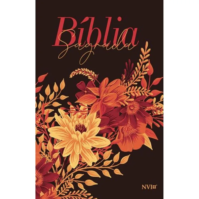 BÍBLIA NVI LUXO SLIM - BUQUÊ DE FLORES