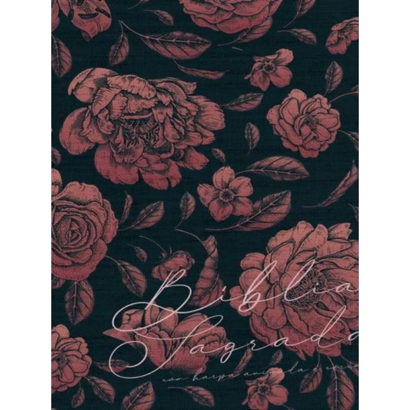 BÍBLIA ARC 860 ROSAS E PÊONIAS - LETRA NORMAL