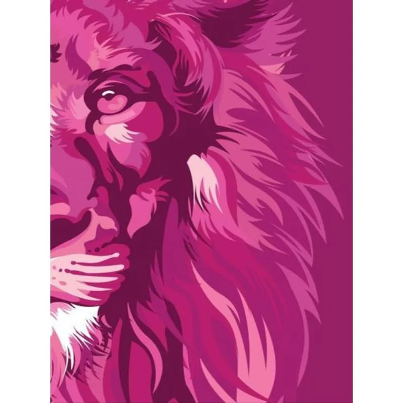 BÍBLIA NVT LION COLORS PINK POP - LETRA NORMAL