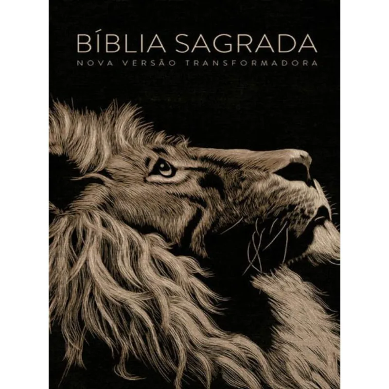 BÍBLIA NVT LION HEAD SLIM - LETRA MAIOR