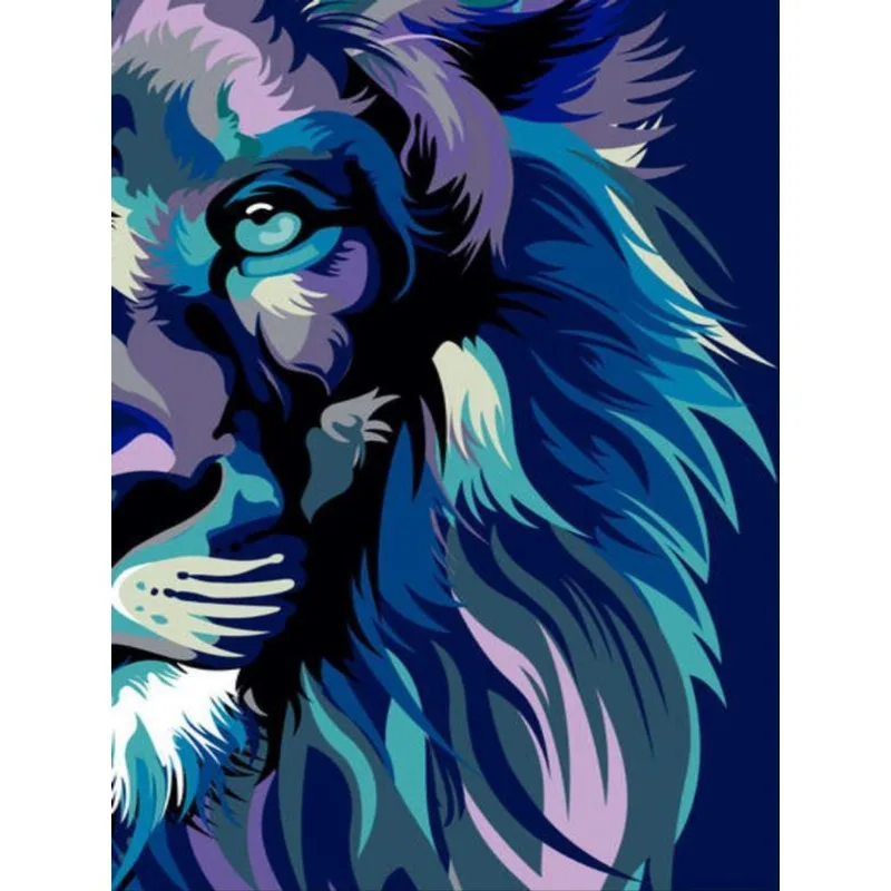 BÍBLIA NVT LION COLORS COOL SLIM - LETRA MAIOR