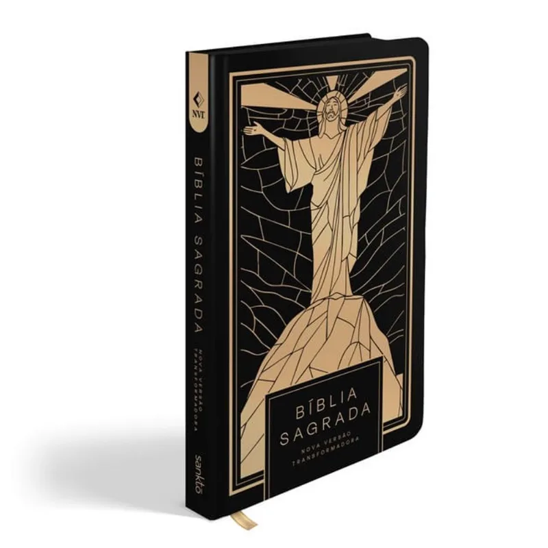Bíblia Nvt Jesus All Black - Letra Normal