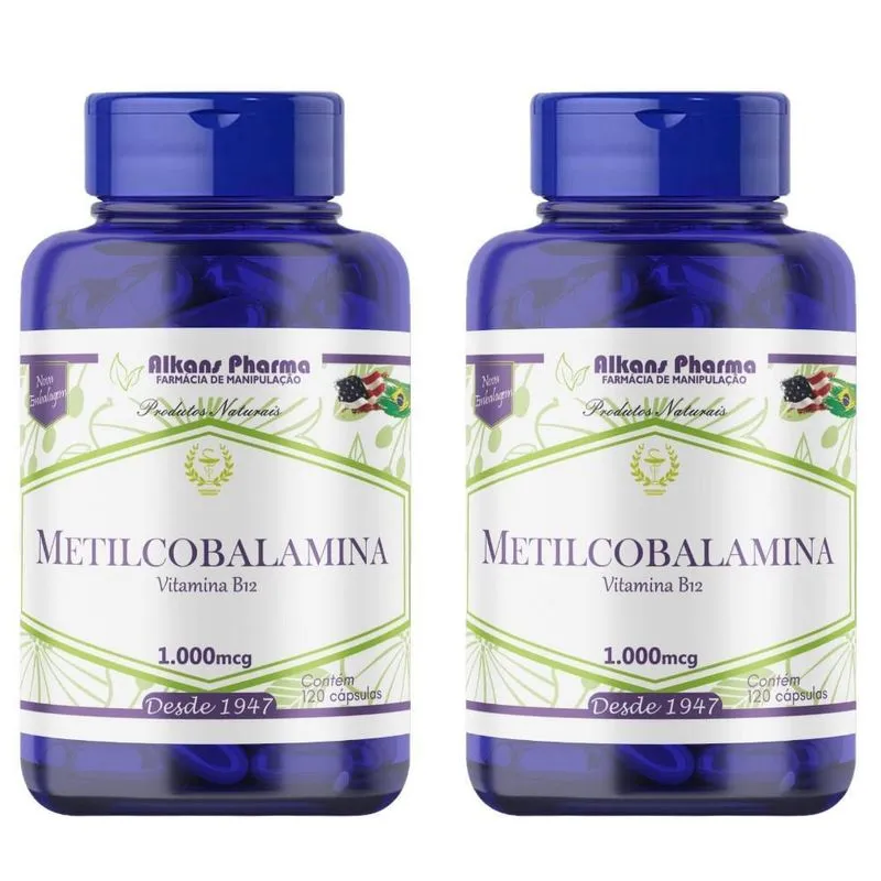 Metilcobalamina Vitamina B12 1000mcg 120 Capsulas