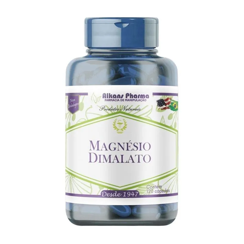 Magnésio Dimalato 500 Mg 60 Cápsulas