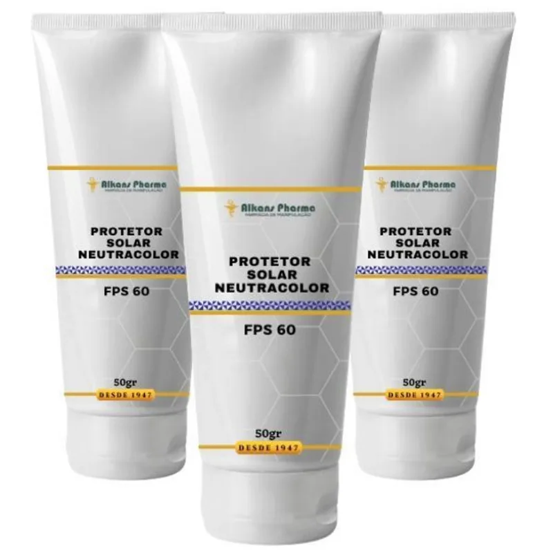 Combo 3 Protetores Solares Fps 60 50 Gramas