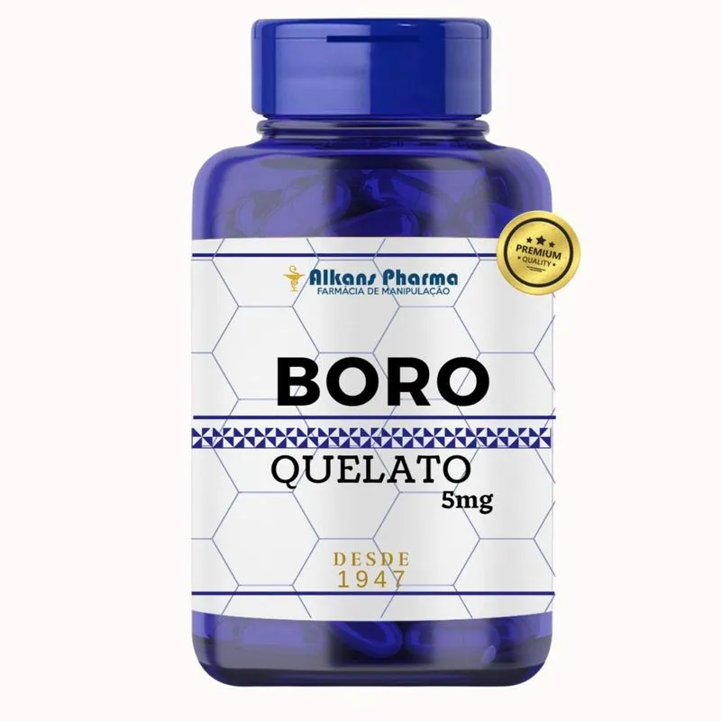 Boro Quelato 5 Mg 120 Cápsulas - Alkans