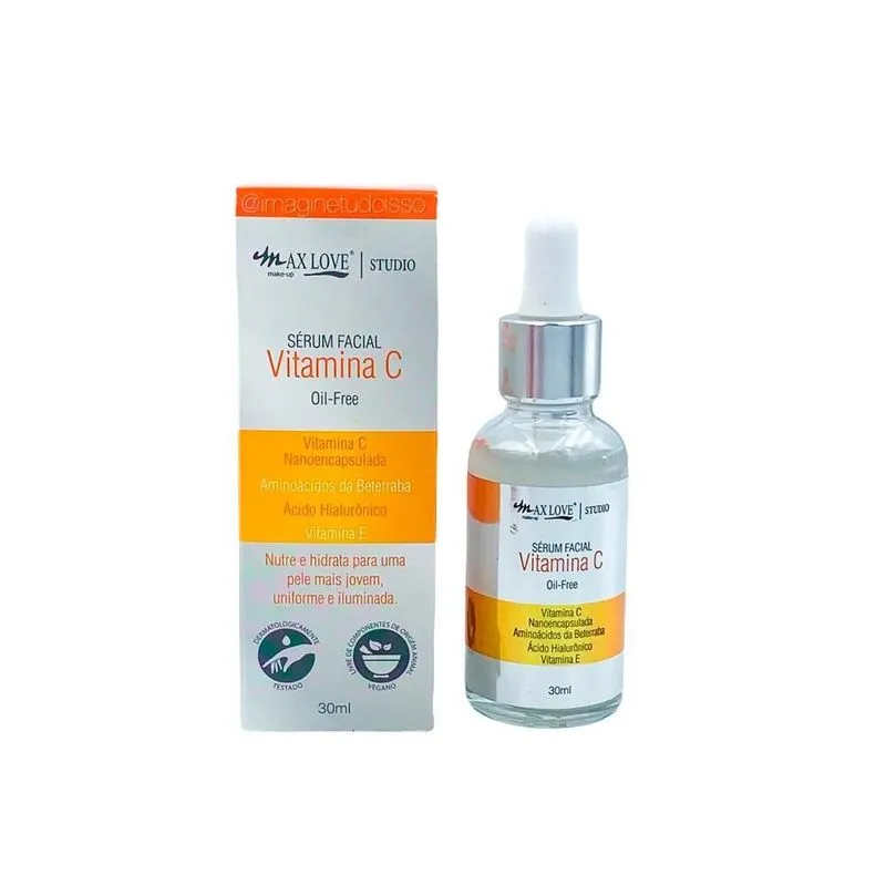 Sérum De Vitamina C+ Ácido Hialurônico + Vitamina E 30 Ml