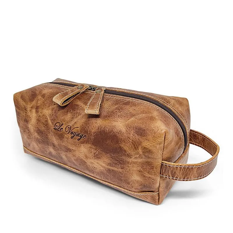 Necessaire Masculina De Couro Le Voyage Grande Espaçosa
