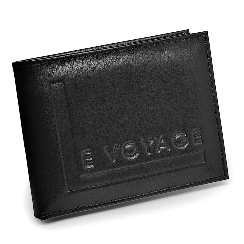Carteira Executiva Masculina Couro Le Voyage Rg Cnh Preto