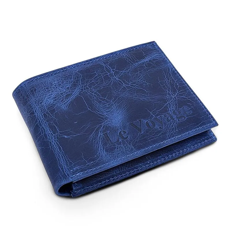 Carteira Slim Masculina Couro Le Voyage Rústico Cnh Cartões