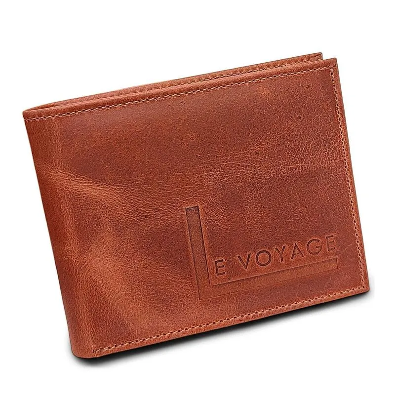 Carteira Masculina Couro Le Voyage Para Cartões Documentos