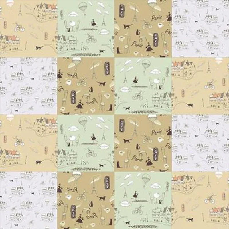 Papel de Parede Azulejo Paris 285148322 Rolo 0,58x3M