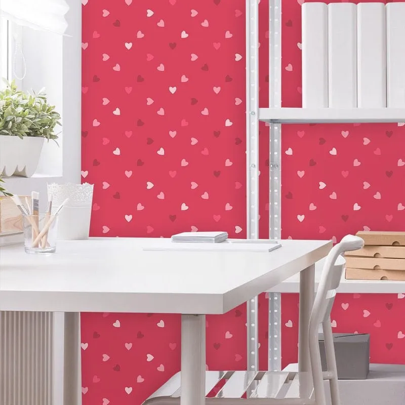 Papel De Parede Adesivo 3M Coração 210221
