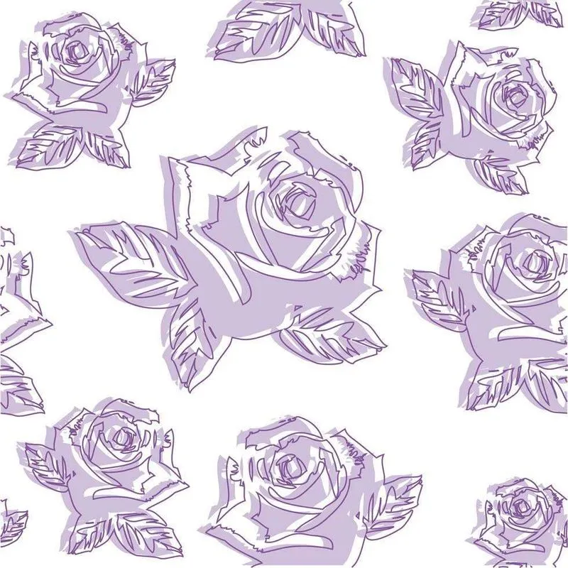 Papel de Parede Adesivo Rosas Roxas 9877866 0,58x3,00M