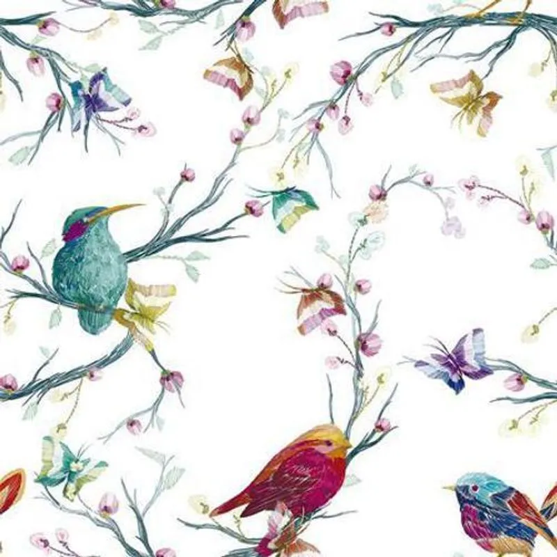 Papel De Parede Adesivo Pássaros 592086791 0,58x3,00m