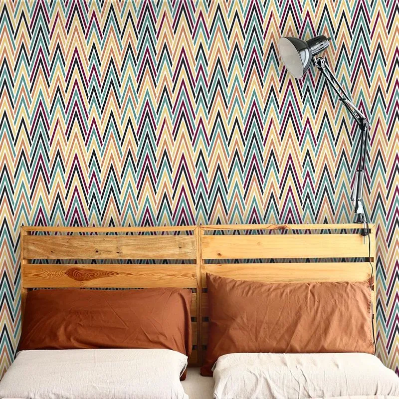 Papel de Parede Adesivo Rolo 0,58x3,00M Chevron Jovem 382964242