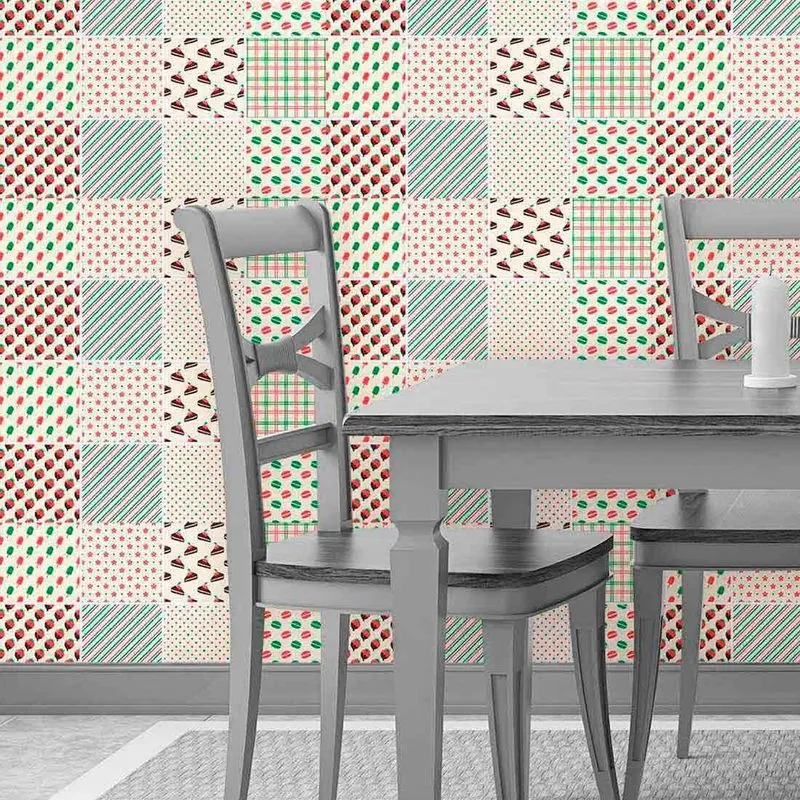 Papel de Parede Adesivo Rolo 0,58x3,00M Azulejo 275275577