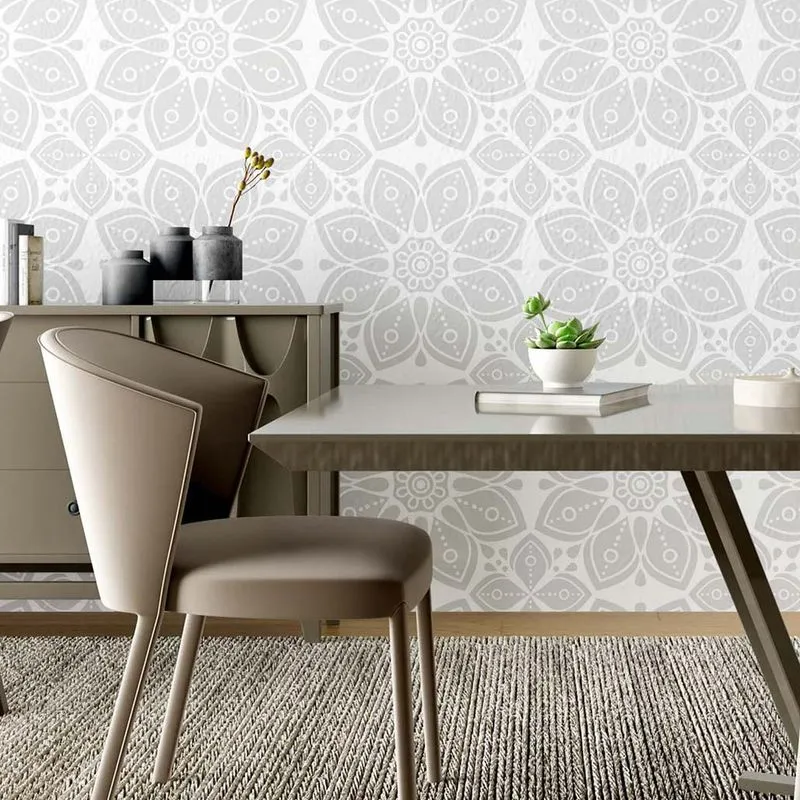 Papel de Parede Adesivo Indiano Comércio N02232 Rolo 0,58x3M