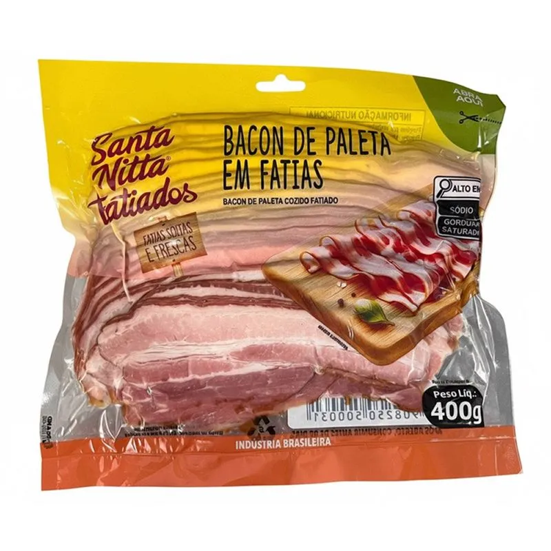 Bacon Em Fatias Santa Nitta 400g