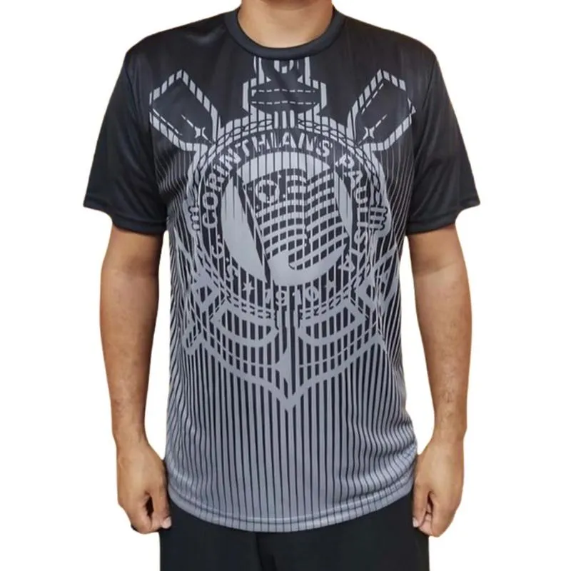 Camisa Masculina Corinthians Timão Millenium Preto Cinza Limitada spr