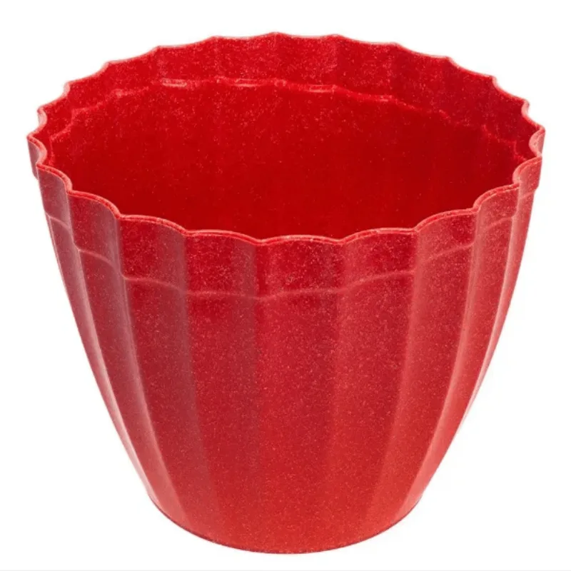 Vaso Plissado P em Material Sustentável - Evo - MOGNO