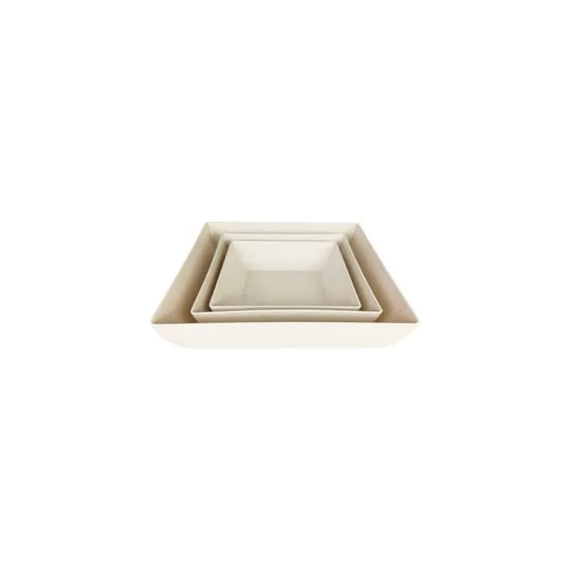 Kit Evo Saladeira Quadrada 3 Peças - Marfim