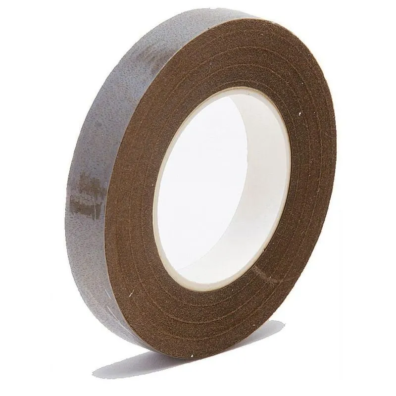 Artesanato Fita Floral Marrom 12mm