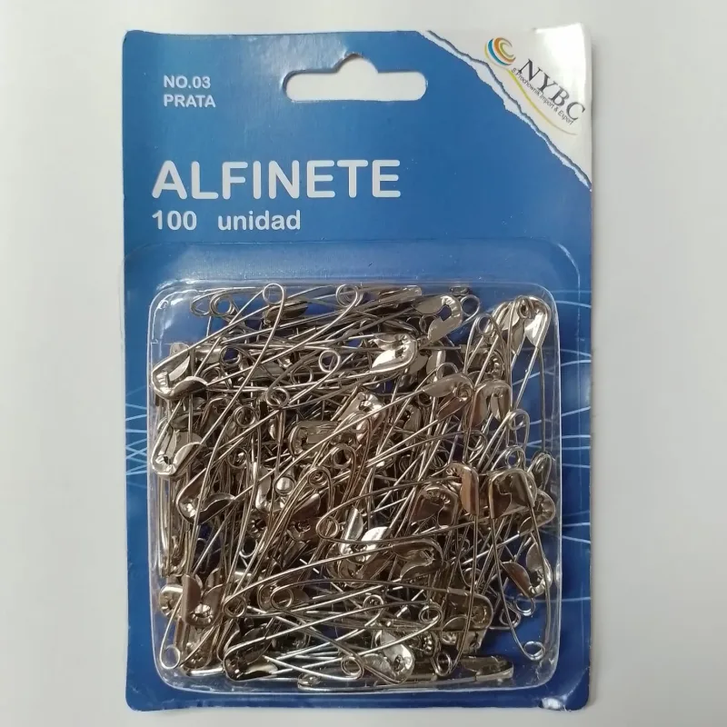 Alfinete de Segurança nº03 Pct C/100 unidades