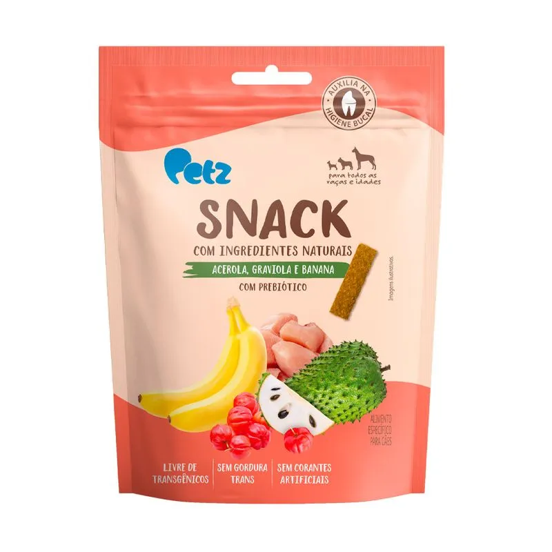Snack Petz Acerola e Banana para Cães - 60g