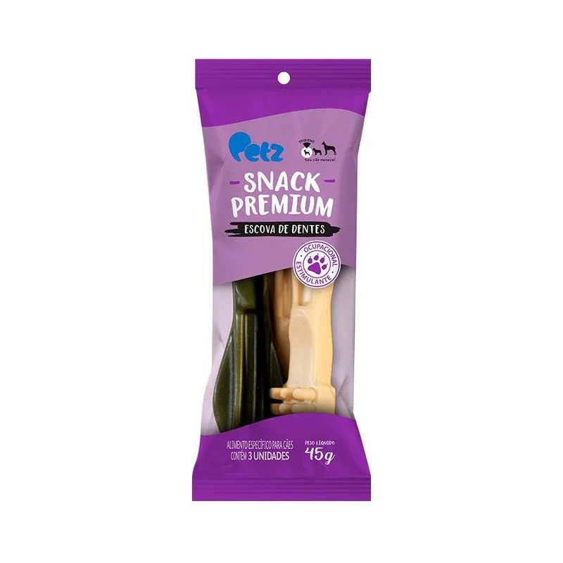 Snack Petz Escova De Dente Para Cães De Porte Pequeno 45g