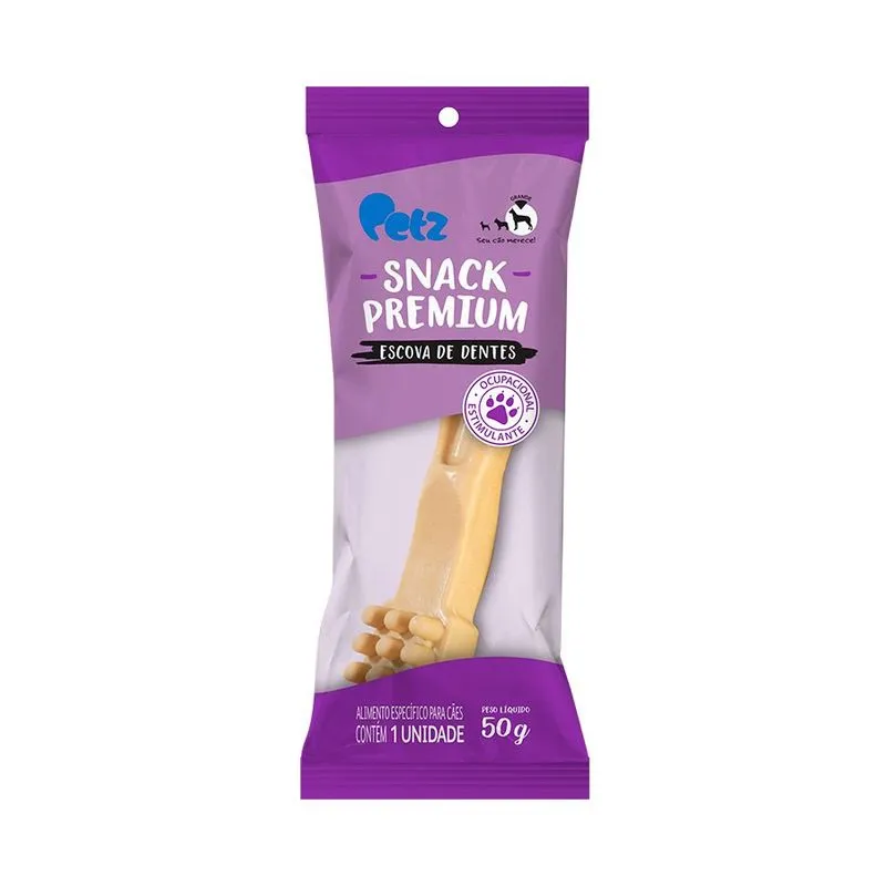 Snack Petz Premium Escova De Dentes Para Cães De Porte Grande - 1 Un