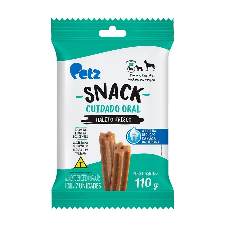 Snack Petz Cuidado Oral para Cães de Pequeno Porte - 7 Unidades