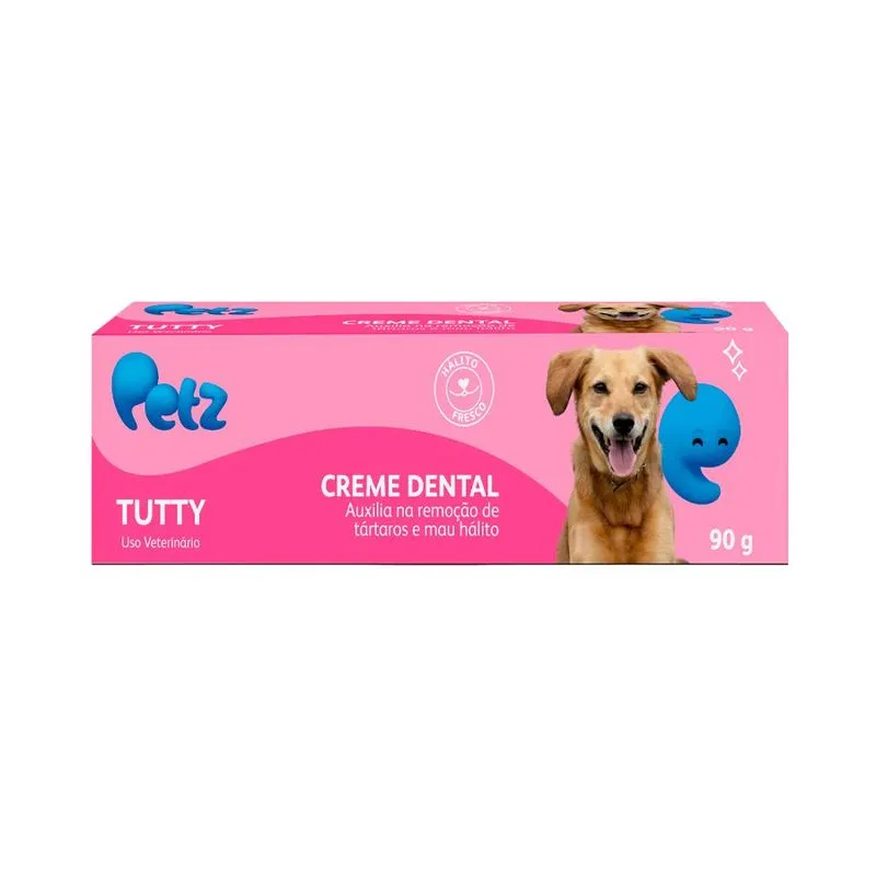 Creme Dental Petz Tutty Para Cães E Gatos 90g