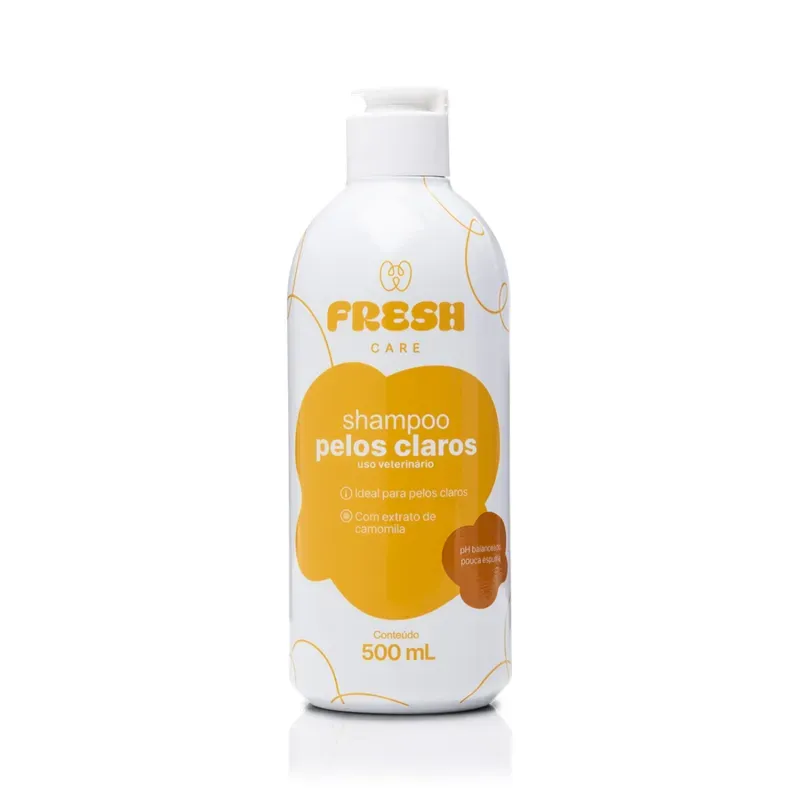Shampoo Fresh Care Pelos Claros para Cães 500 ml