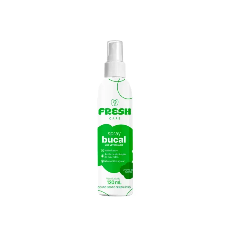Spray Bucal Fresh Care Menta para Cães e Gatos 120 ml