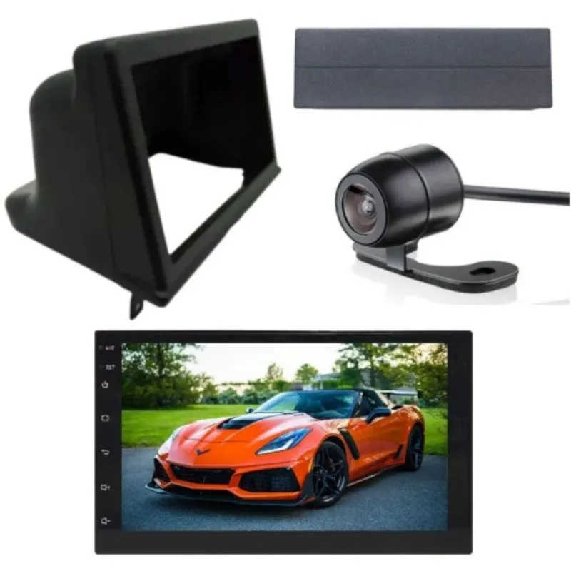 Kit Moldura Corsa + Multimidia + Camera Ré E Tapa Buraco