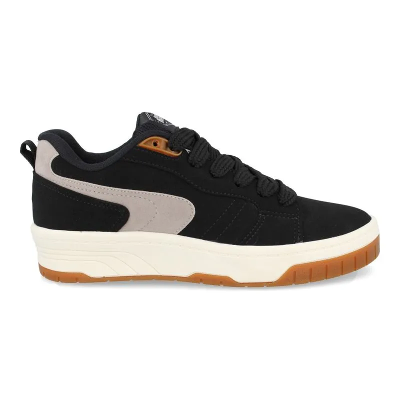 Tênis Casual Done Head Modern Masculino Preto PRETO/CHAMPAGNE - 39
