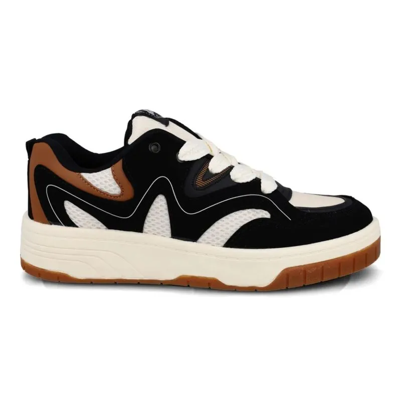 Tênis Masculino Done Head Casual Champanhe e Preto Sintético Casual 38